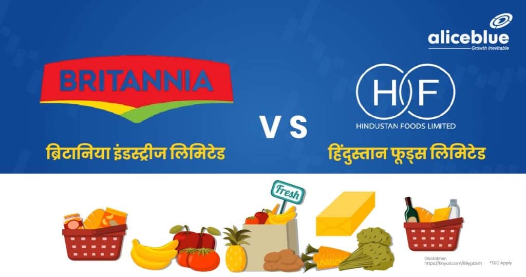 Top Food Stocks - Britannia Industries Ltd Vs Hindustan Foods Ltd Hindi