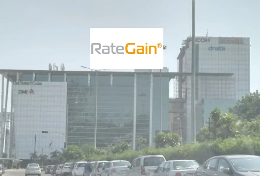 RateGain-office-buildings-city-view-with-traffic-in-front-tech-hubarea