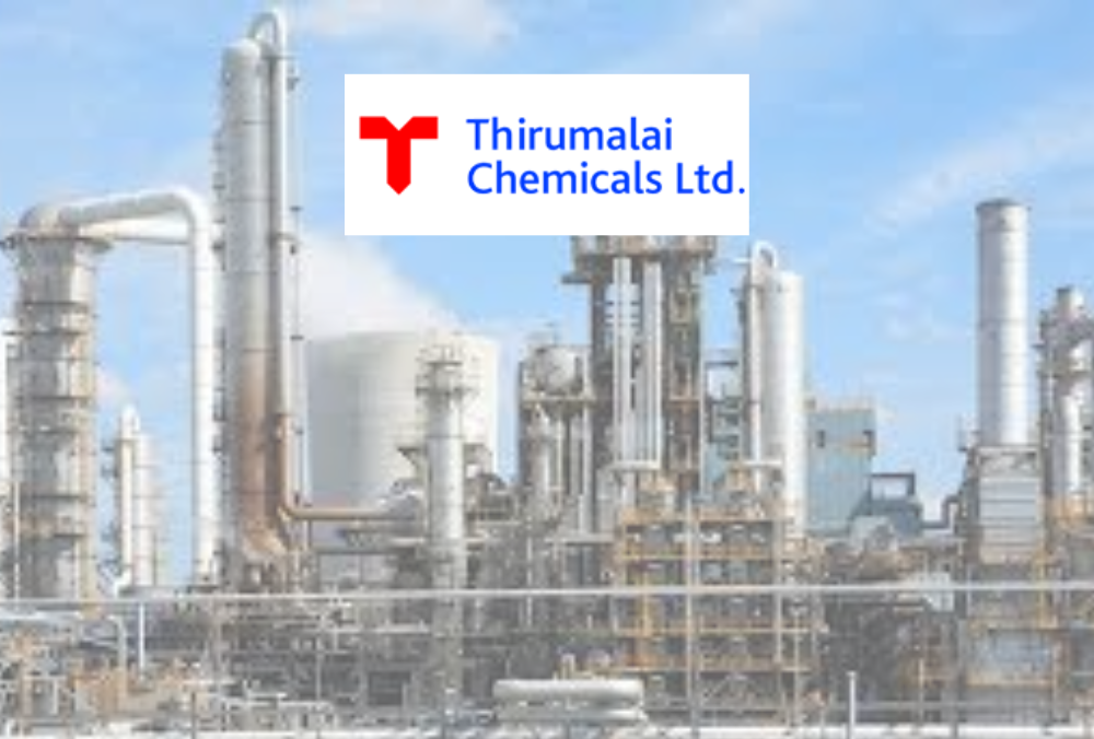 Thirumalai Chemicals jumps 8% after launching its new West Virginia facility in the US