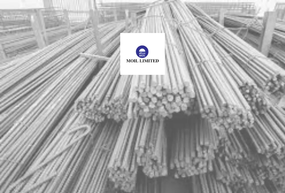 MOIL-Limited-manganese-ore-and-steel-rods-stockyard-view