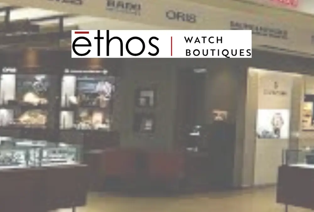 Ethos Watch Boutiques luxury watch retail store interior
