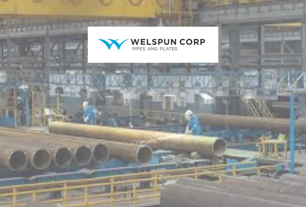 Welspun Corp steel pipe manufacturing facility
