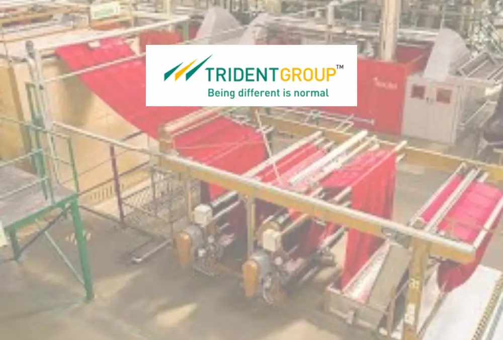 Trident Group textile manufacturing facility with fabric processing