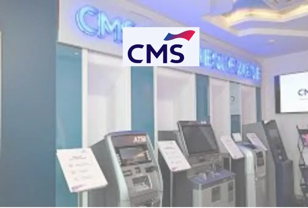 CMS cash management machines in service center lobby