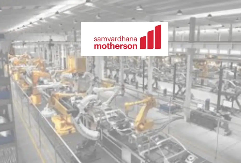 Samvardhana Motherson Logo Over Automotive Assembly Line