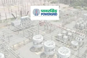 Power Grid logo over electrical substation infrastructure