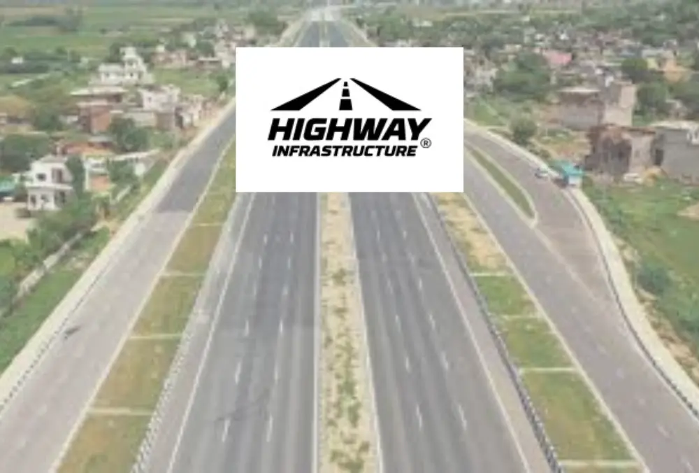 Highway Infrastructure logo over aerial view of highway