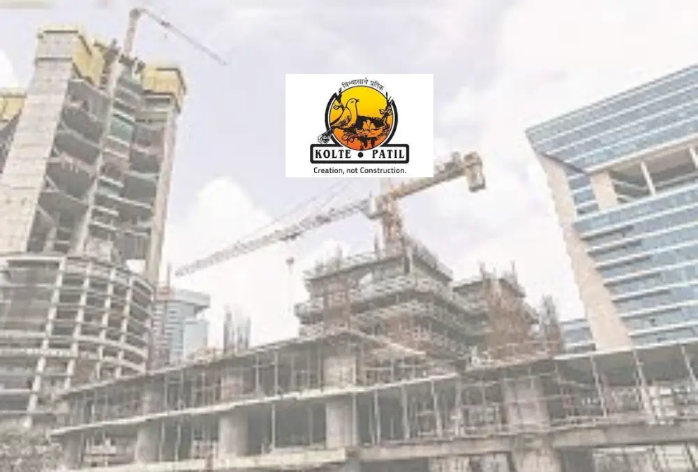 Kolte Patil real estate construction site with cranes