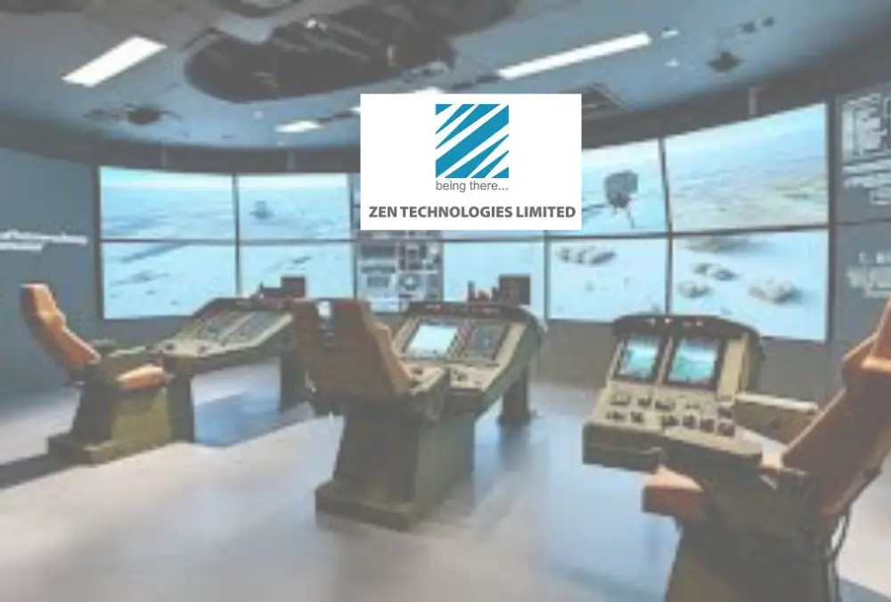 Zen Technologies defense simulation control room with digital displays