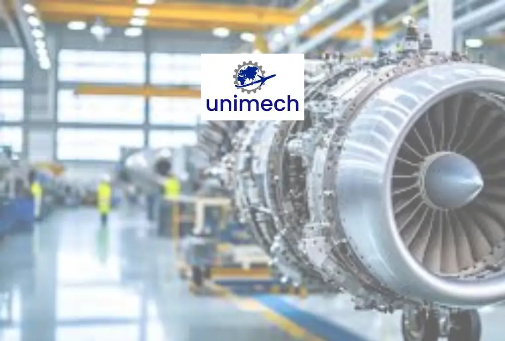 Unimech aerospace engine manufacturing facility interior view