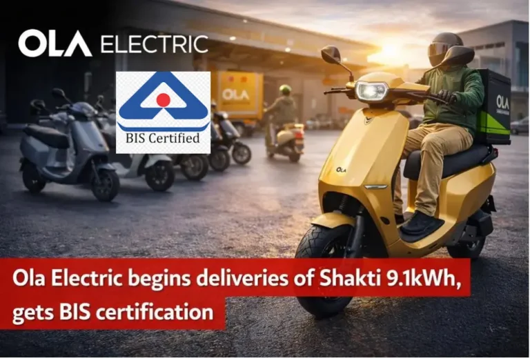 Ola Electric begins deliveries of Shakti 9.1kWh, gets BIS certification