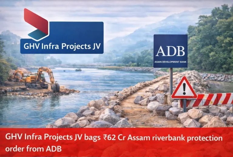 GHV Infra Projects JV bags ₹62 Cr Assam riverbank protection order from ADB