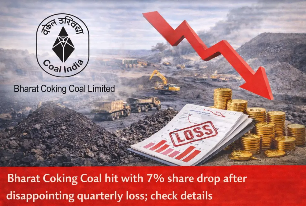 Bharat Coking Coal shares fall 7% after quarterly loss