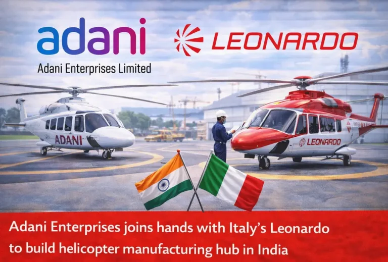 Adani Enterprises joins hands with Italy’s Leonardo to build helicopter manufacturing hub in India