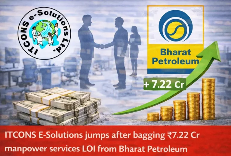 ITCONS E-Solutions jumps after bagging ₹7.22 Cr manpower services LOI from Bharat Petroleum