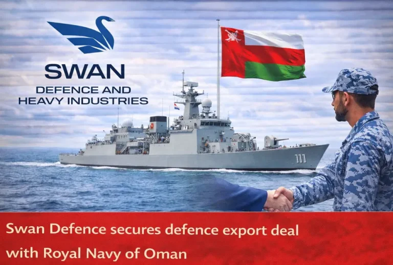 Swan Defence secures defence export deal with Royal Navy of Oman
