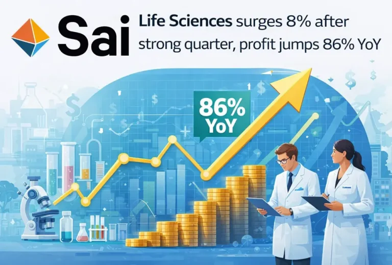 Sai Life Sciences surges 8% after strong quarter, profit jumps 86% YoY