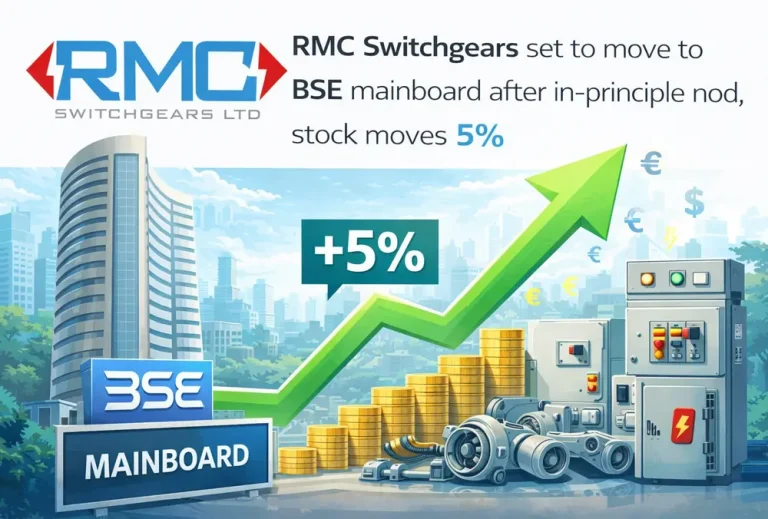 RMC Switchgears set to move to BSE mainboard after in-principle nod, stock moves 5%