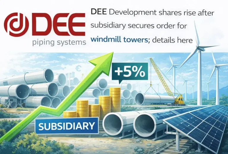 DEE Development shares rise after subsidiary secures order for windmill towers; details here