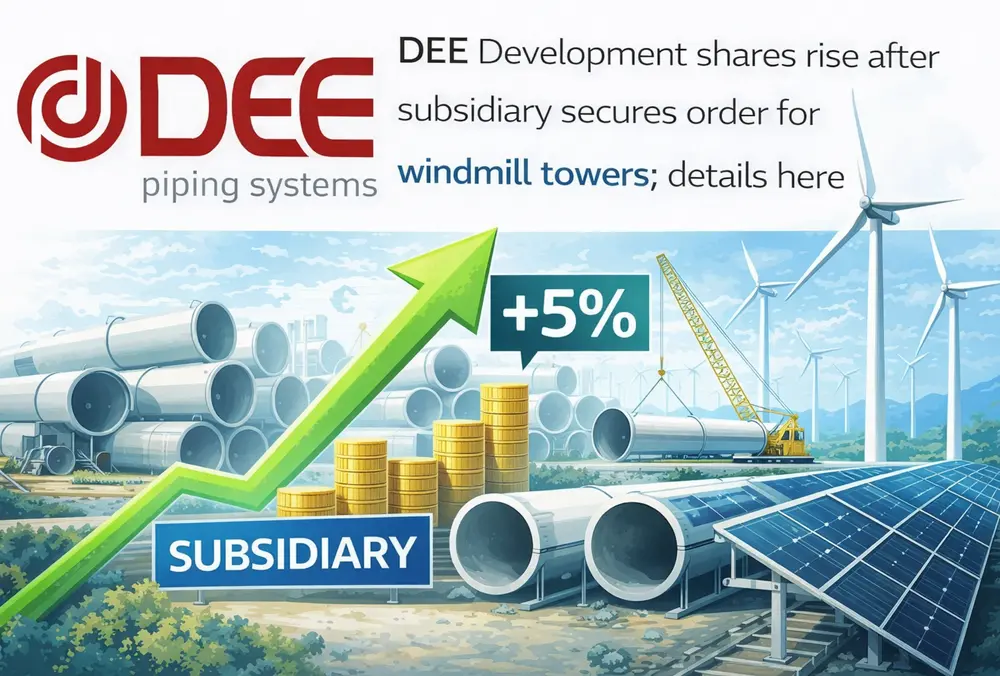 DEE Development shares rise on windmill tower order