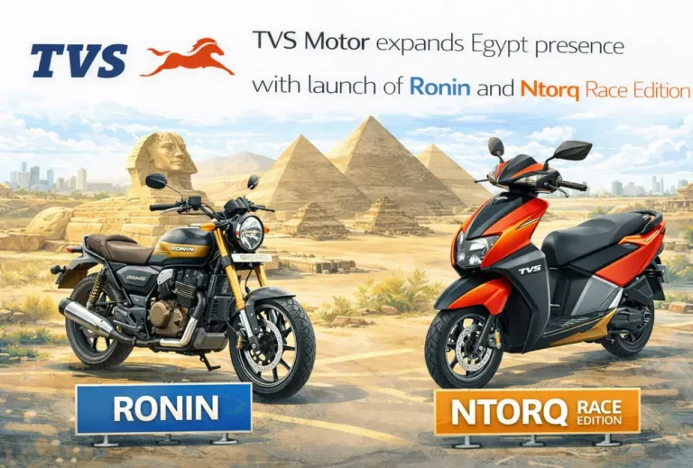 TVS Motor expands Egypt presence with launch of Ronin and Ntorq Race Edition