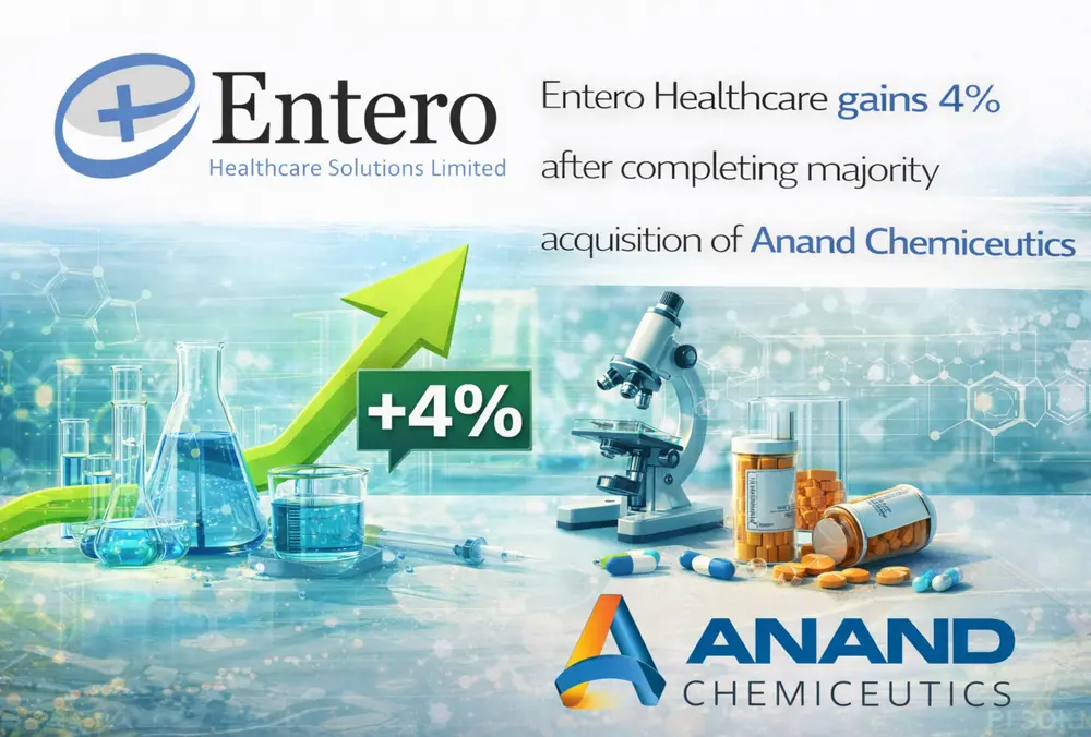 Entero Healthcare gains 4% after Anand Chemiceutics buy