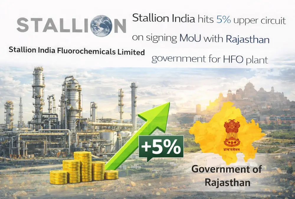 Stallion India hits 5% on Rajasthan HFO plant MoU