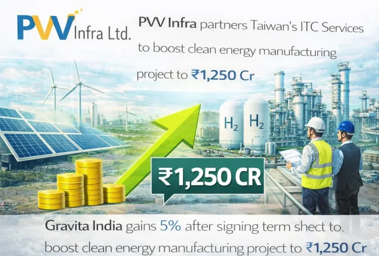 PVV Infra partners Taiwan’s ITC Services to boost clean energy manufacturing project to ₹1,250 Cr