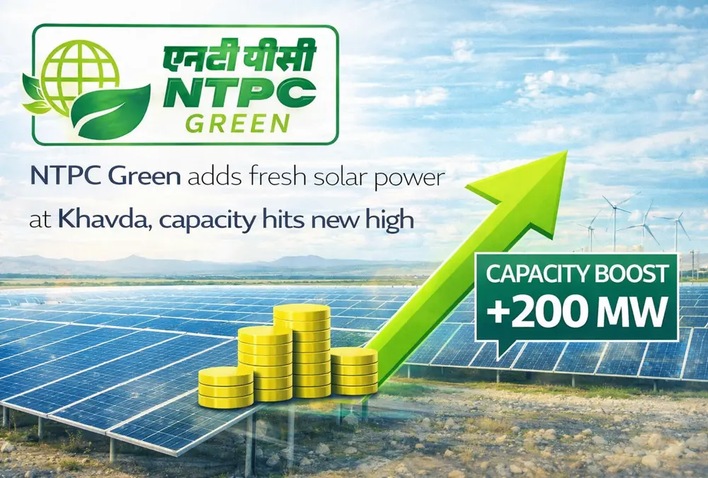 NTPC Green adds solar power at Khavda, capacity up 200 MW