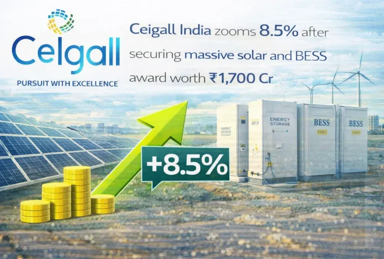 Ceigall India zooms 8.5% after securing massive solar and BESS award worth ₹1,700 Cr