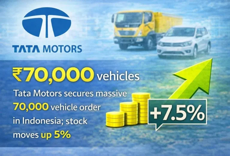Tata Motors secures massive 70,000 vehicle order in Indonesia; stock moves up 5%