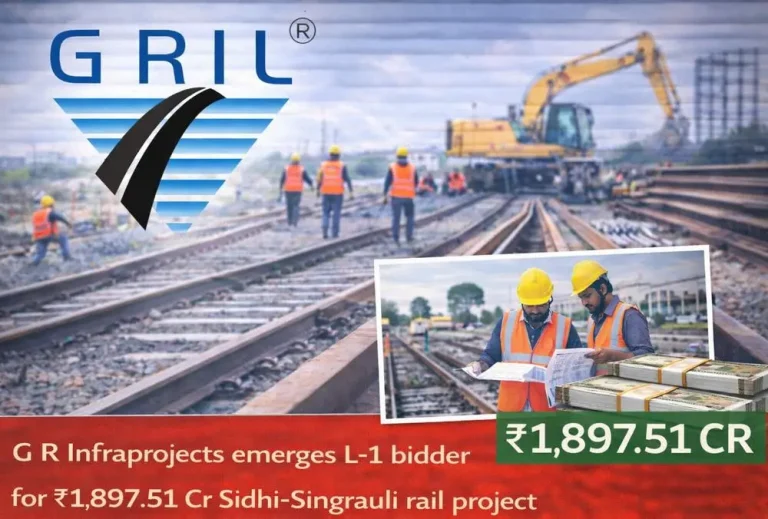 G R Infraprojects emerges L-1 bidder for ₹1,897.51 Cr Sidhi-Singrauli rail project