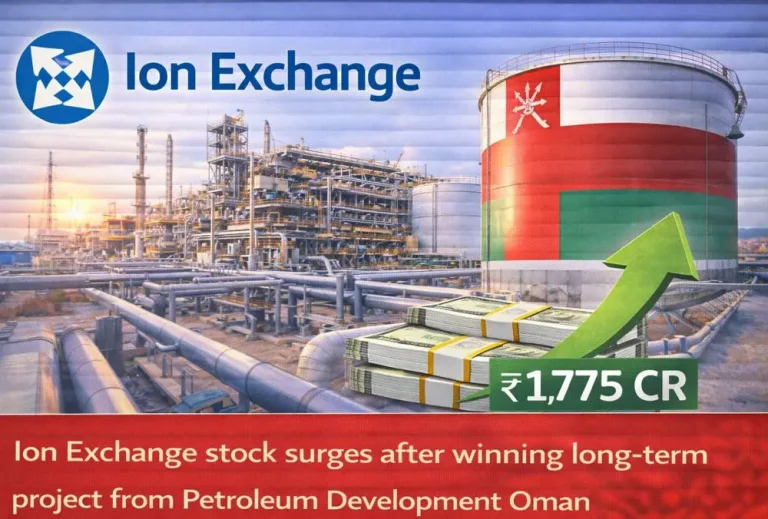 Ion Exchange stock surges after winning long-term project from Petroleum Development  Oman
