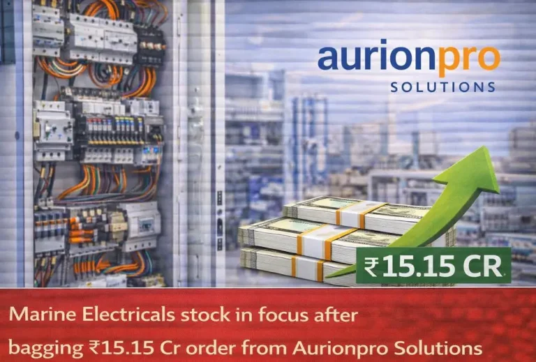 Marine Electricals stock in focus after bagging ₹15.15 Cr order from Aurionpro Solutions