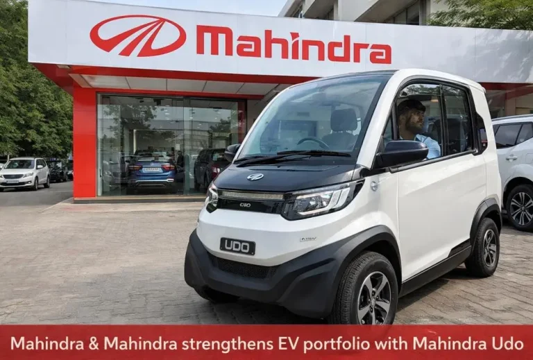Mahindra & Mahindra strengthens EV portfolio with Mahindra Udo launch