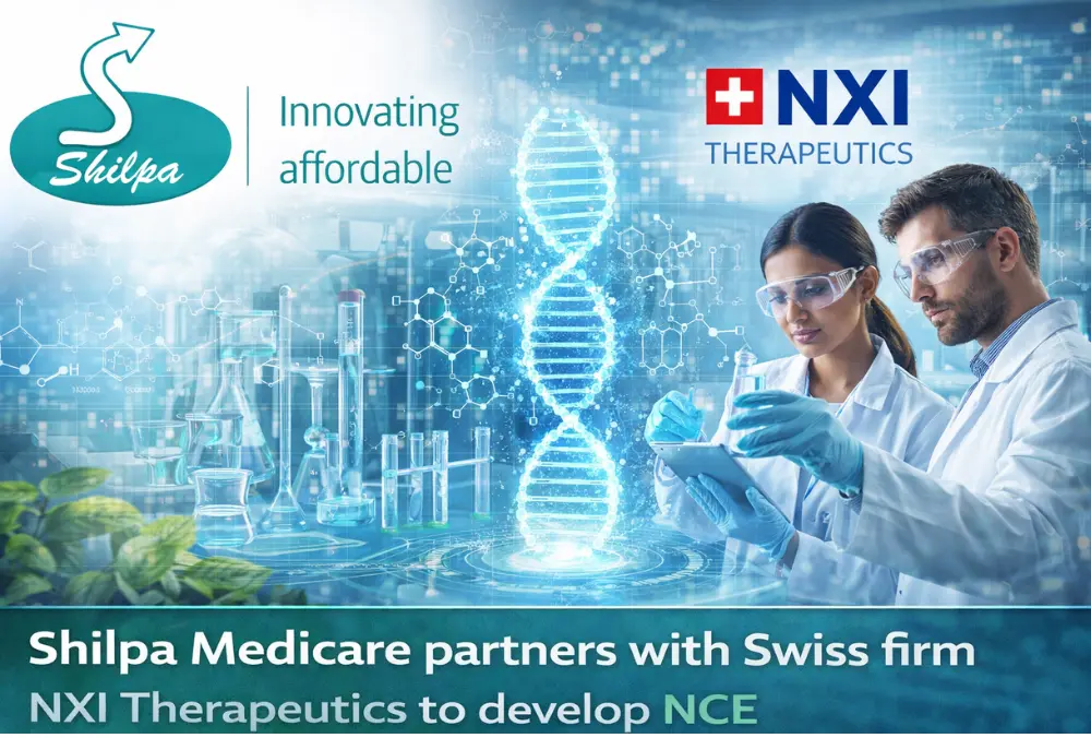 Shilpa Medicare partners with Swiss firm NXI Therapeutics to develop NCE