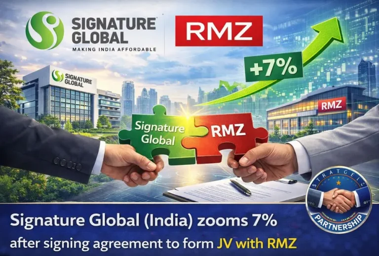 Signature Global (India) zooms 7% after signing agreement to form JV with RMZ