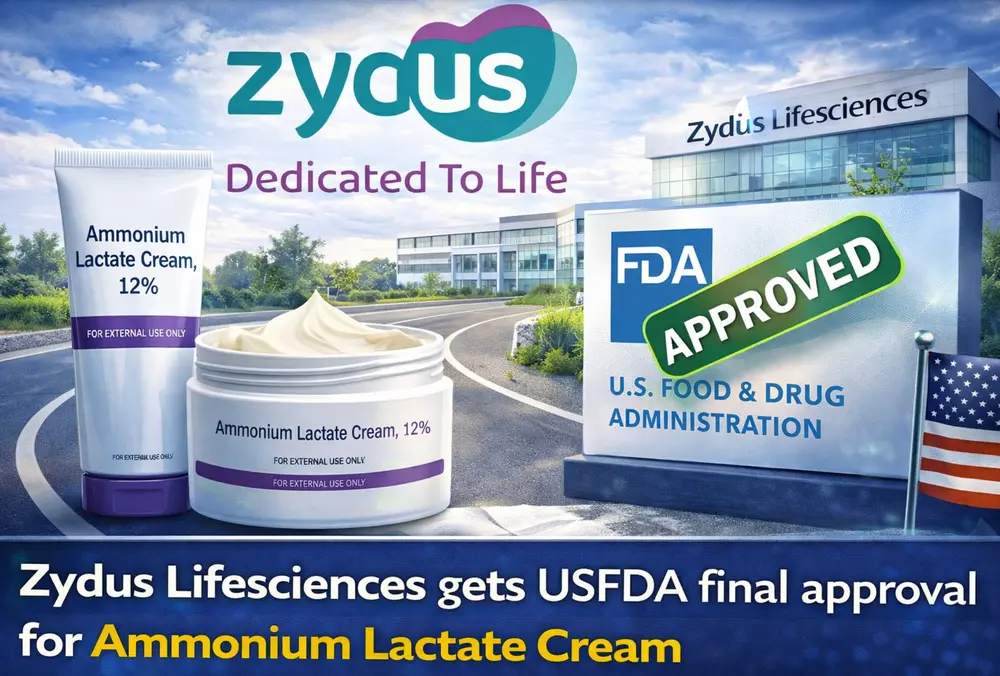 Zydus gets USFDA approval for ammonium lactate cream