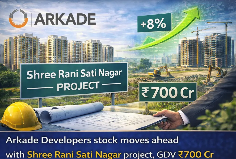 Arkade Developers stock rises on ₹700 Cr Shree Rani project