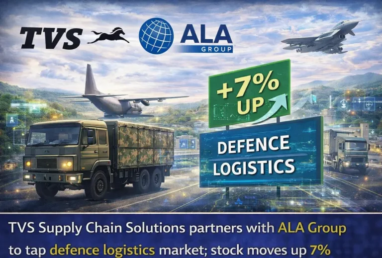 TVS Supply Chain Solutions partners with ALA Group to tap defence logistics market; stock moves up 7%