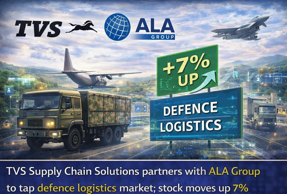 TVS Supply Chain stock rises 7% on ALA defence logistics pact