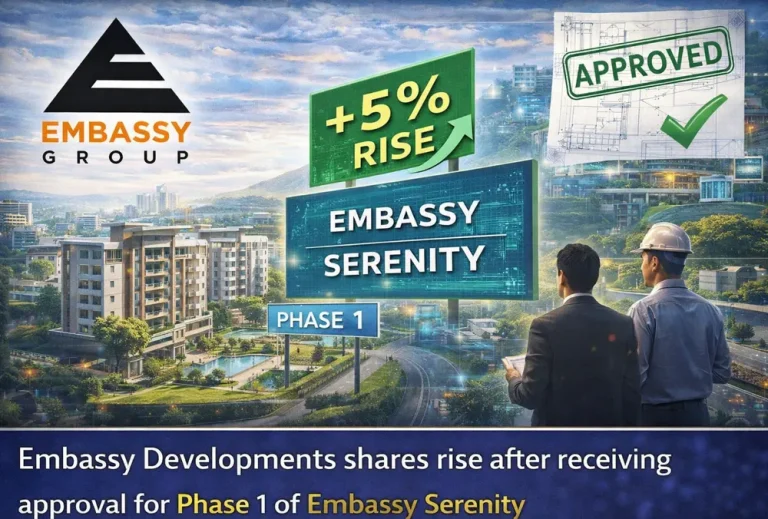 Embassy Developments shares rise after receiving approval for Phase 1 of Embassy Serenity