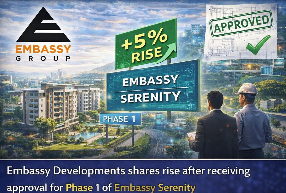 Embassy Developments shares rise on Embassy Serenity Phase 1