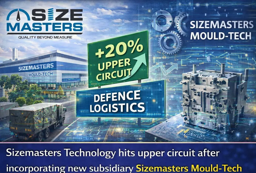 Sizemasters Technology hits upper circuit after subsidiary move
