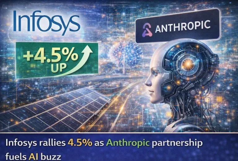 Infosys rallies 4.5% as Anthropic partnership fuels AI buzz