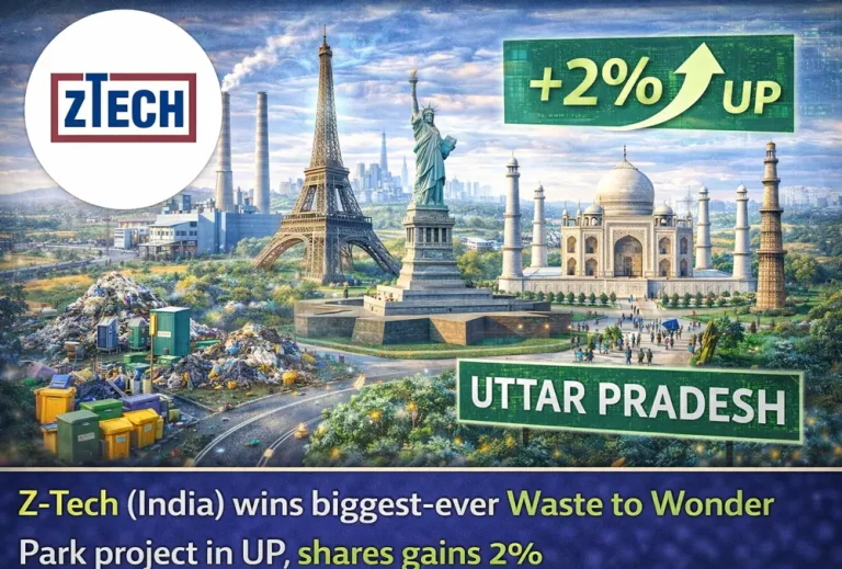 Z-Tech (India) wins biggest-ever Waste to Wonder Park project in UP, shares gains 2%