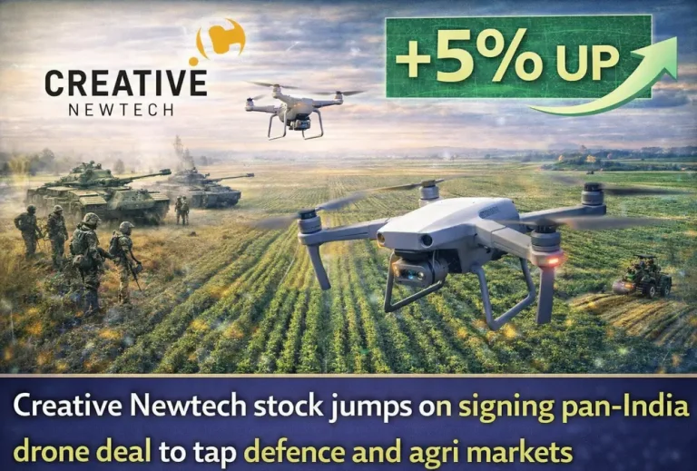 Creative Newtech stock jumps on signing pan-India drone deal to tap defence and agri markets