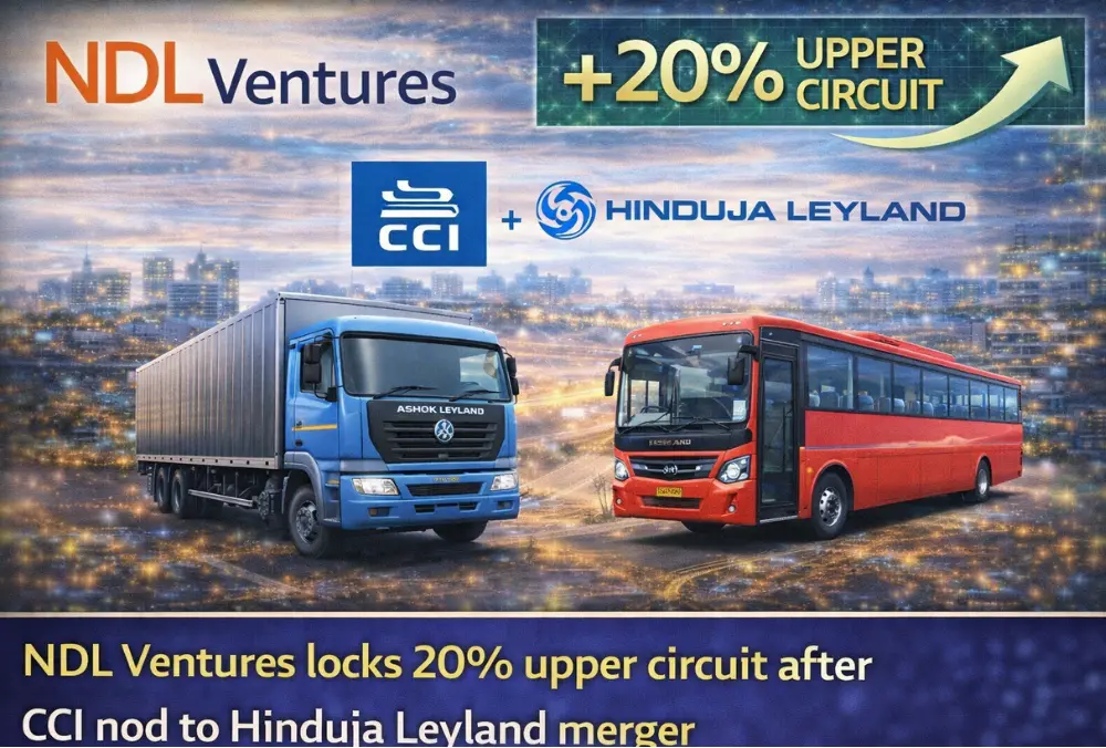NDL Ventures hits upper circuit after CCI nod to merger