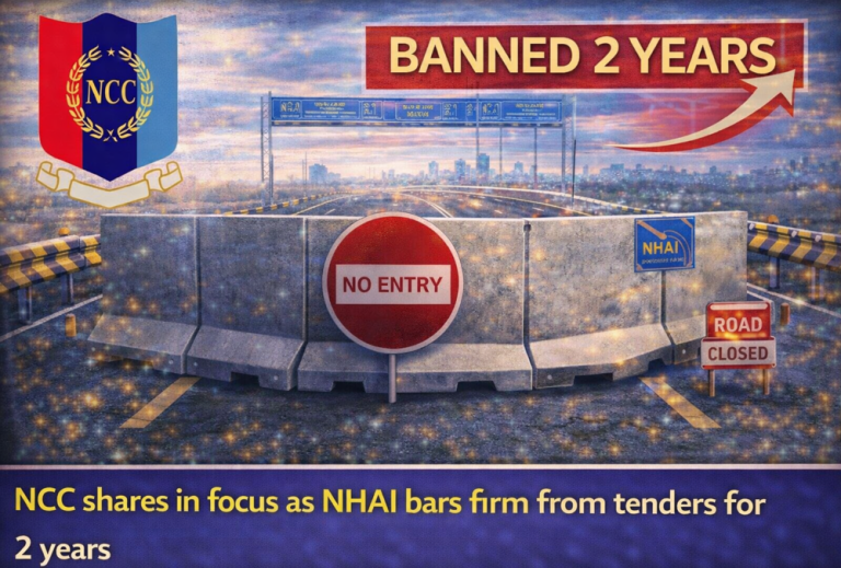 NCC shares in focus as NHAI bars firm from tenders for 2 years