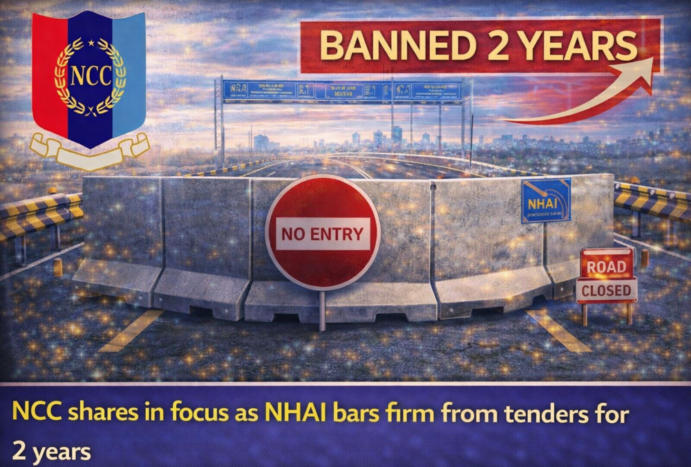 NCC shares in focus as NHAI bans firm from tenders